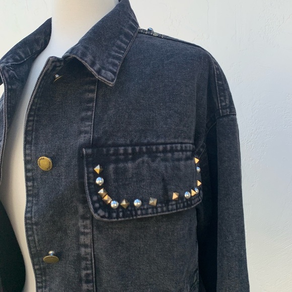 Restocked New Bohemian Western Embroidered Oversized Denim Jean Jacket - Picture 3 of 10